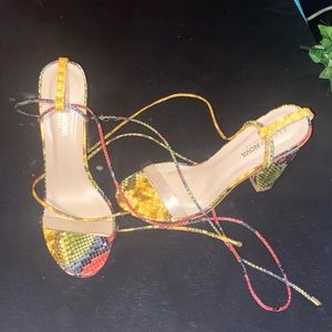 Multicolor snake skin platform!